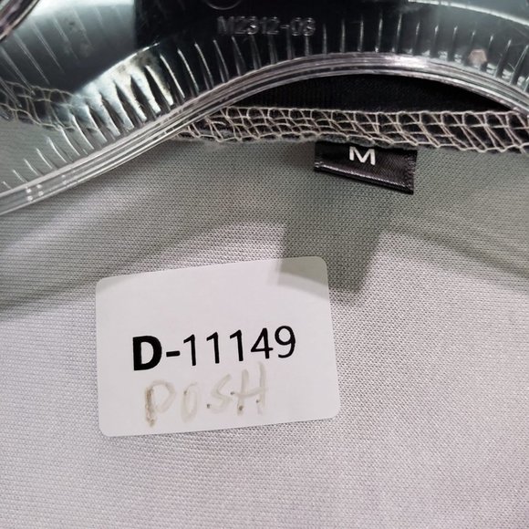 Anime Girl Men Sweatshirt Medium Black Graphic‎ Print Purple Hair Pullover - Picture 2 of 7